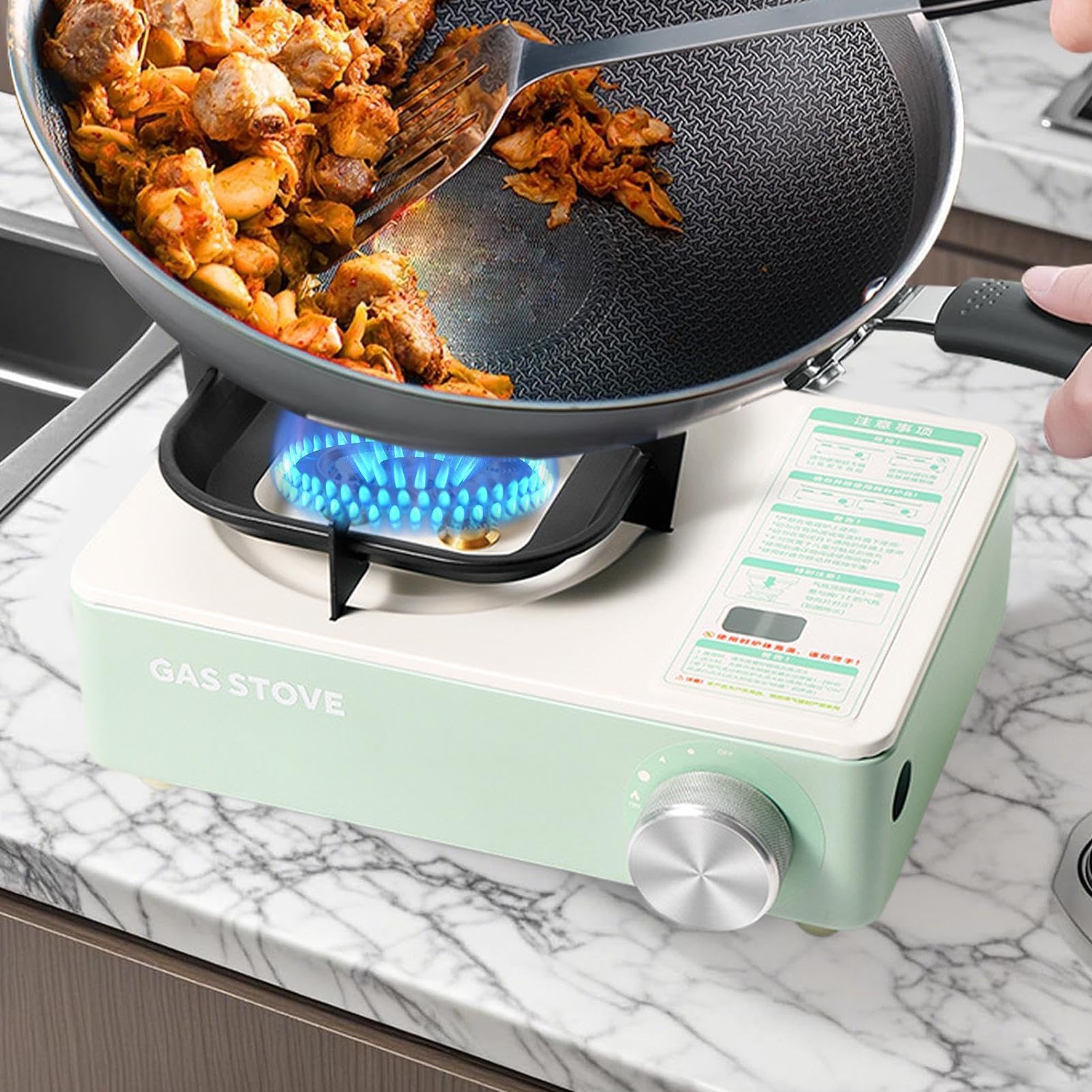 Kuchenka kempingowa Akcesorium Kuchenne z Pokrowcem | Palnik zewnętrzny na Wędrówki Grillowanie Podróże Samochodem Wyjazdy Plecakowe