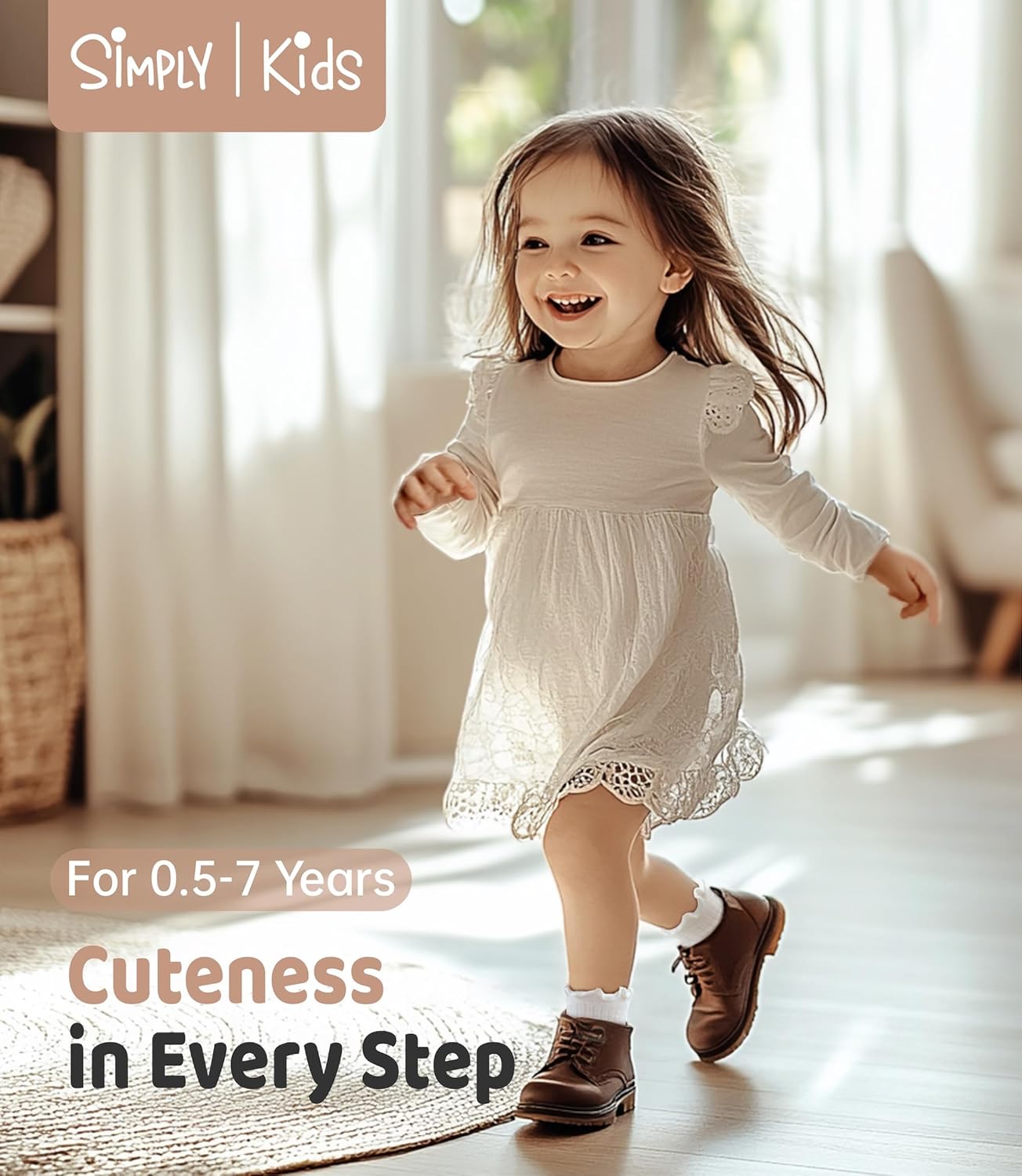 Soft Steps: A Review of Simply Kids Toddler Ruffle Socks with Grips