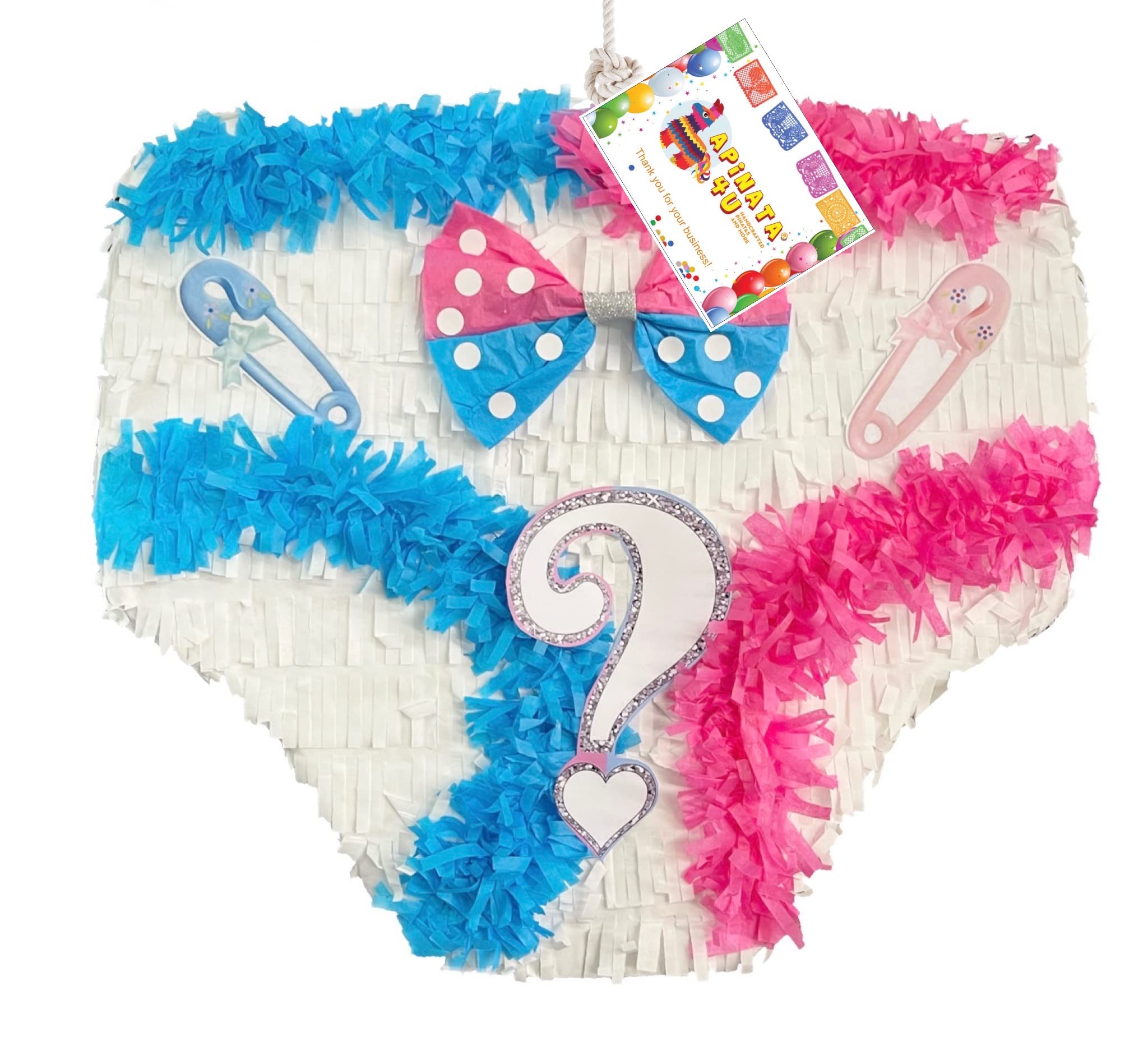 Gender Reveal Baby Diaper Pinata by APINATA4U
