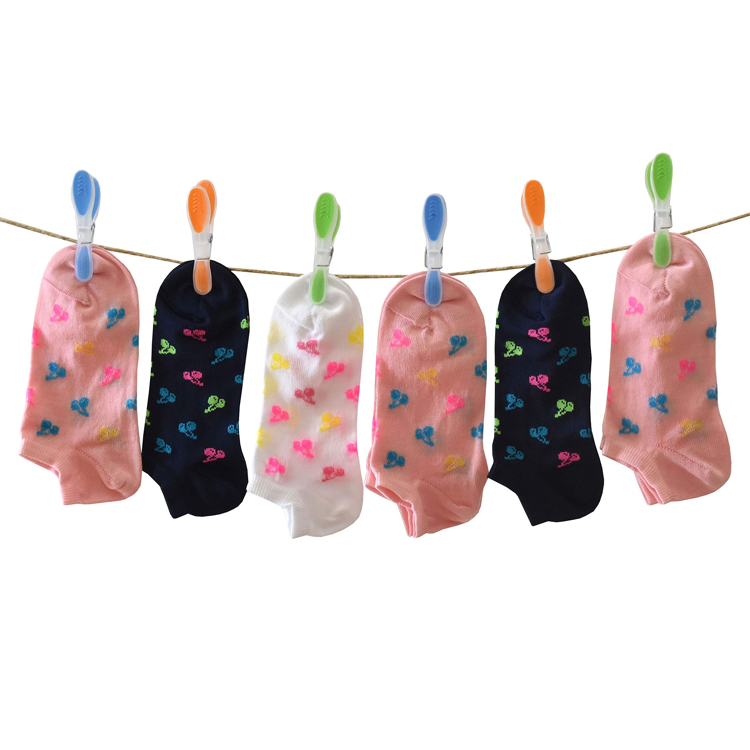 PETTI Artigiani Italiani - Calzini Bambina, 6 Paia di Calzini Corti Bambina, Calzini Bambino Corti Femminuccia, Calzini Bambina Cotone Filo di Scozia, 100% Made in Italy