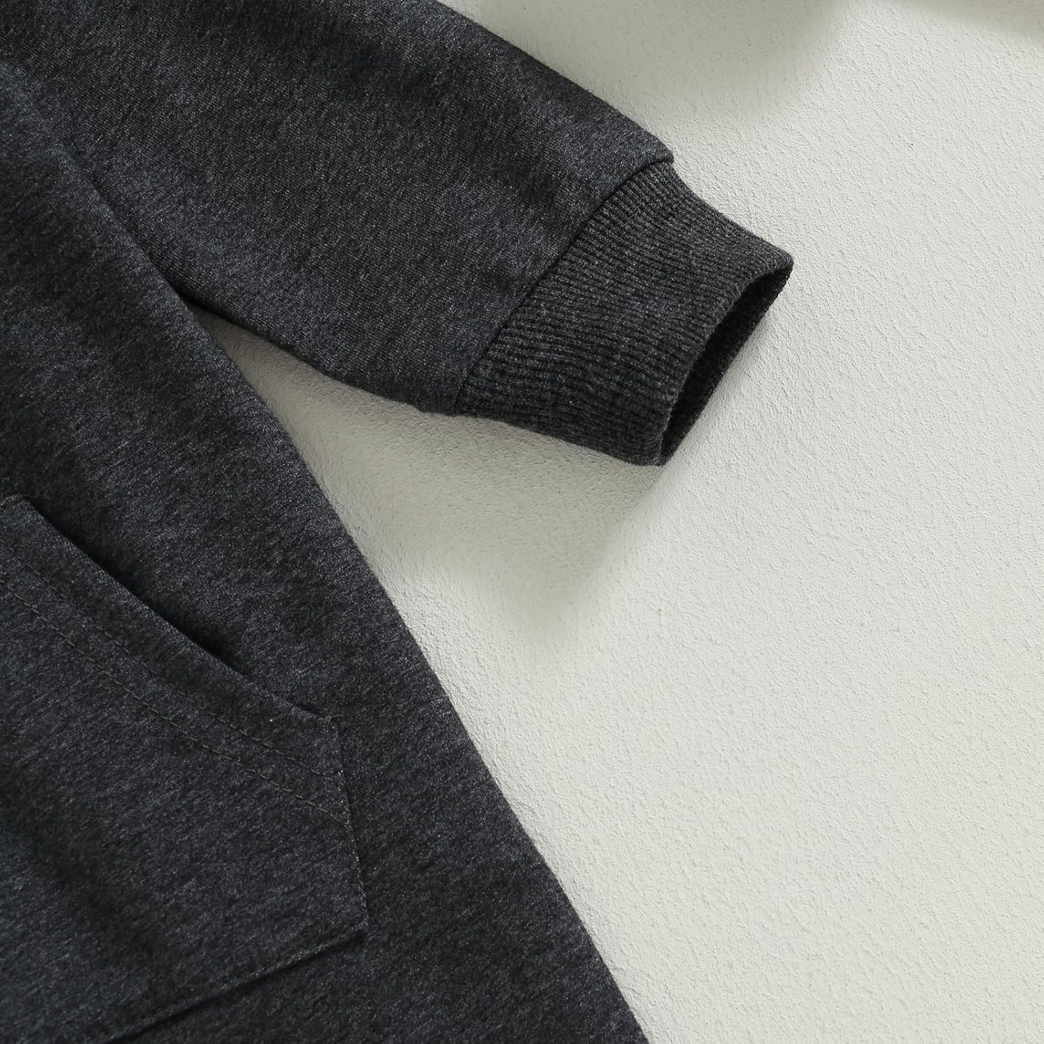 allshope Newborn Baby Boy Girl Fall Outfit Romper Long Sleeve Hooded Solid Zipper Jumpsuit Bodysuit Infant Clothes - Image 5