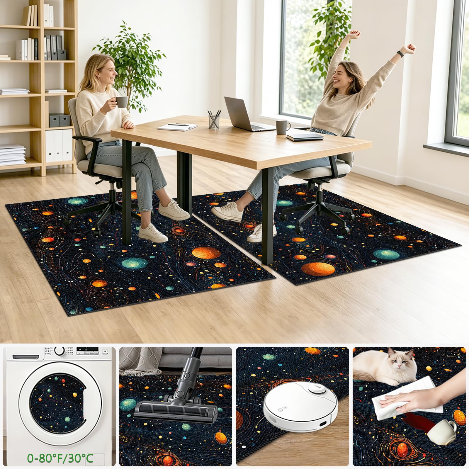Alfombrilla Protectora para Sillas de Oficina 160x170cm