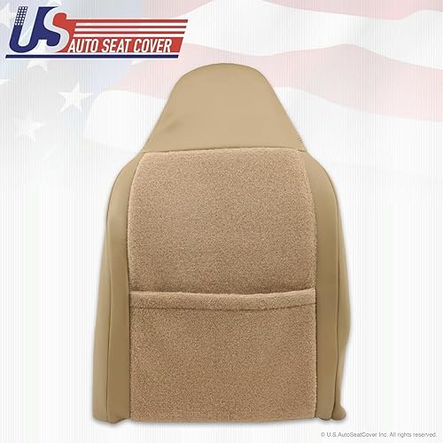 Miniatura 8 de 2000 para Ford F550 Lariat Front Driver Side Lean Back Reemplazo Cuero Cubierta Tan