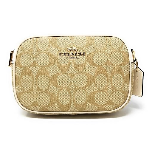 Coach Women's Mini Jamie Camera Bag (Signature Canvas - Light Khaki - Chalk)