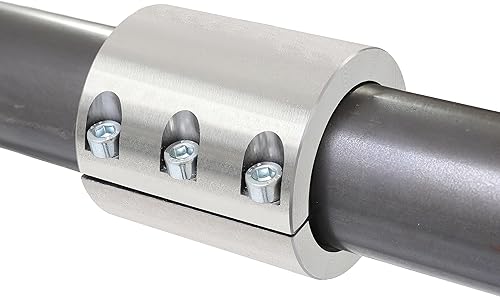 Miniatura 4 de HECASA Abrazadera de tubo de cuello dividido compatible con abrazaderas de barra antivuelco UTV de tubo OD de 1-34 pulgadas, soportes soldables de
