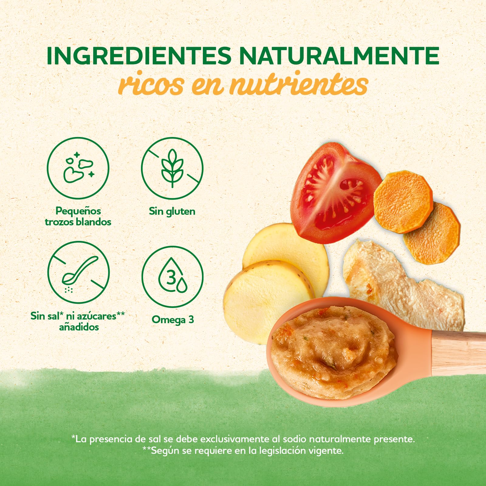 Bledina Tarritos Zanahoria Patatas Tomate Pollo Bebe Omega 3 Sin Sal Azucares Anadidos Sin Gluten 8 Meses Pack 6x200g