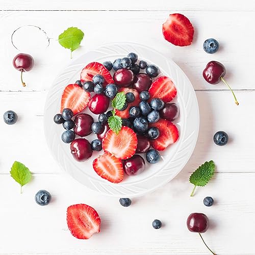 Miniatura 6 de PLASTICPRO 800 platos desechables de plástico blanco de 6 pulgadas para postre