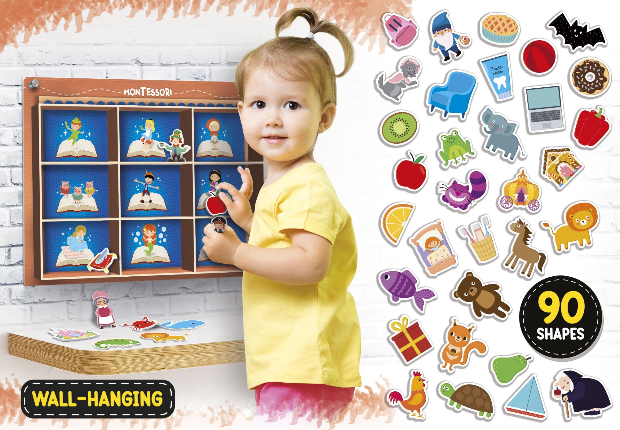 Lisciani - MONTESSORI - Caja Gigante - Juego Educativo - Fondo Intercambiable - Muchas Actividades - Clasificación de Objetos - Para Niños a partir de 2 años