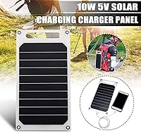 Vista 4 de Lixada Cargador de panel solar de 10W 5V Puerto USB portátil de alta potencia en forma de papel monocristalino de silicio para teléfono celular