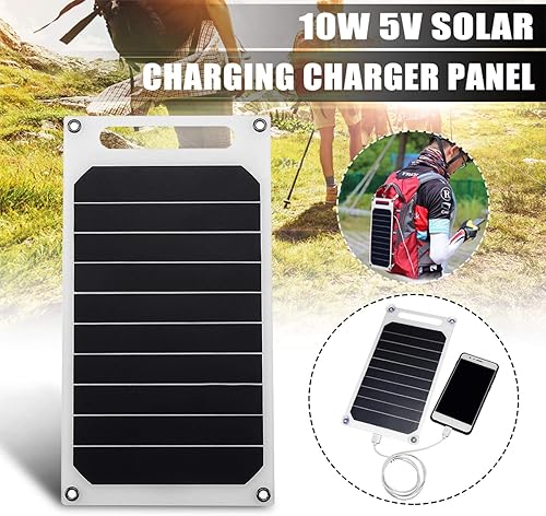 Miniatura 4 de Lixada Cargador de panel solar de 10W 5V Puerto USB portátil de alta potencia en forma de papel monocristalino de silicio para teléfono celular
