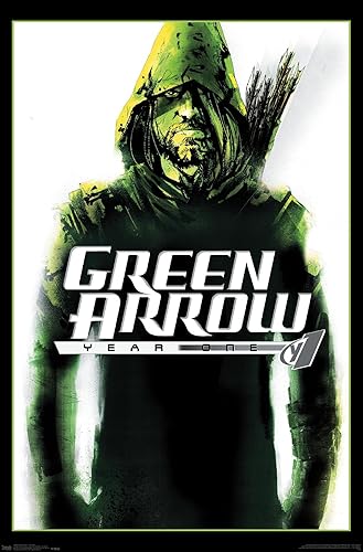 Trends International DC Comics - Póster de pared con flecha verde, año uno, 22.375 x 34 pulgadas, versión premium sin marco