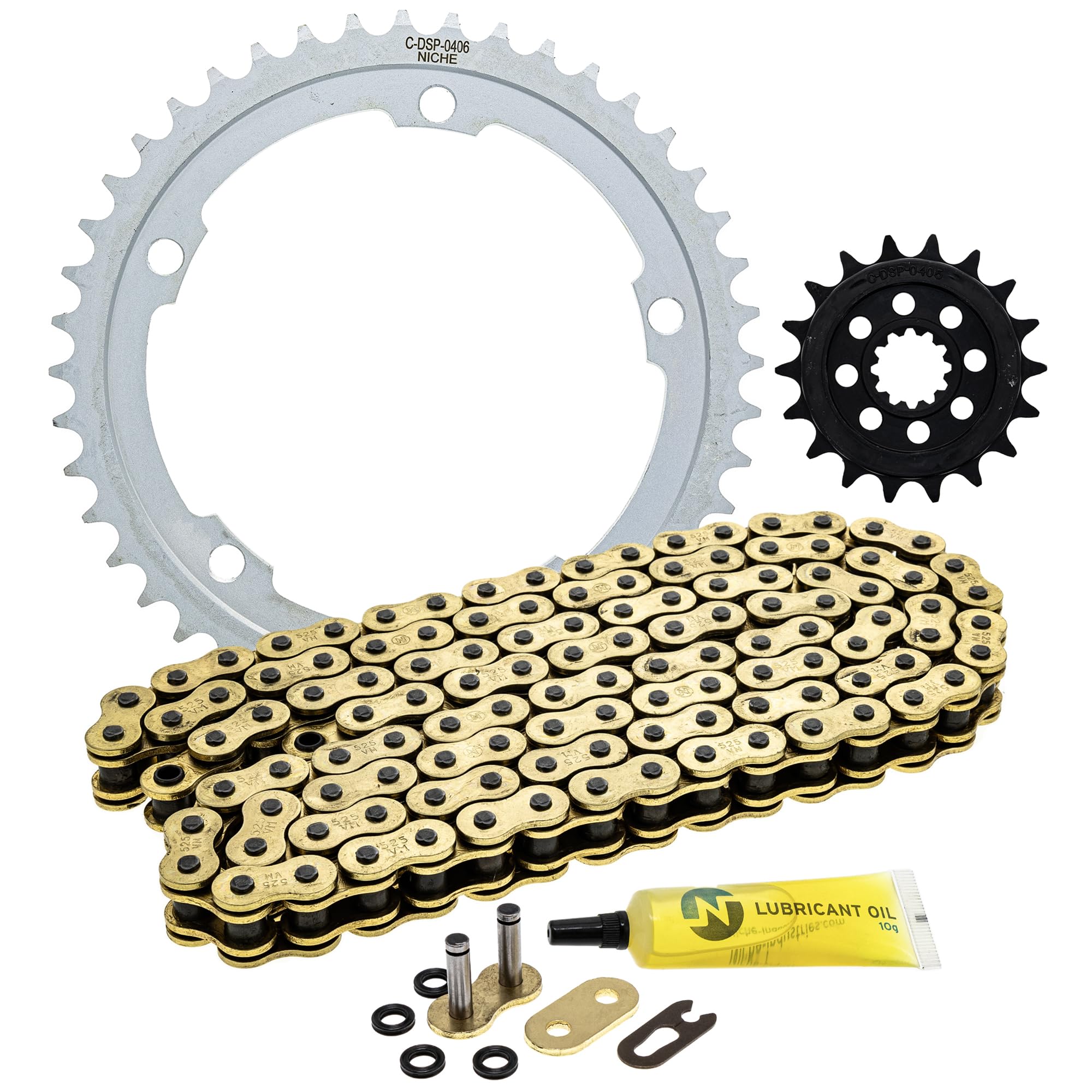 ハイウェイ　１８inch size Amazon.com: NICHE Drive Sprocket Chain Combo for Kawasaki