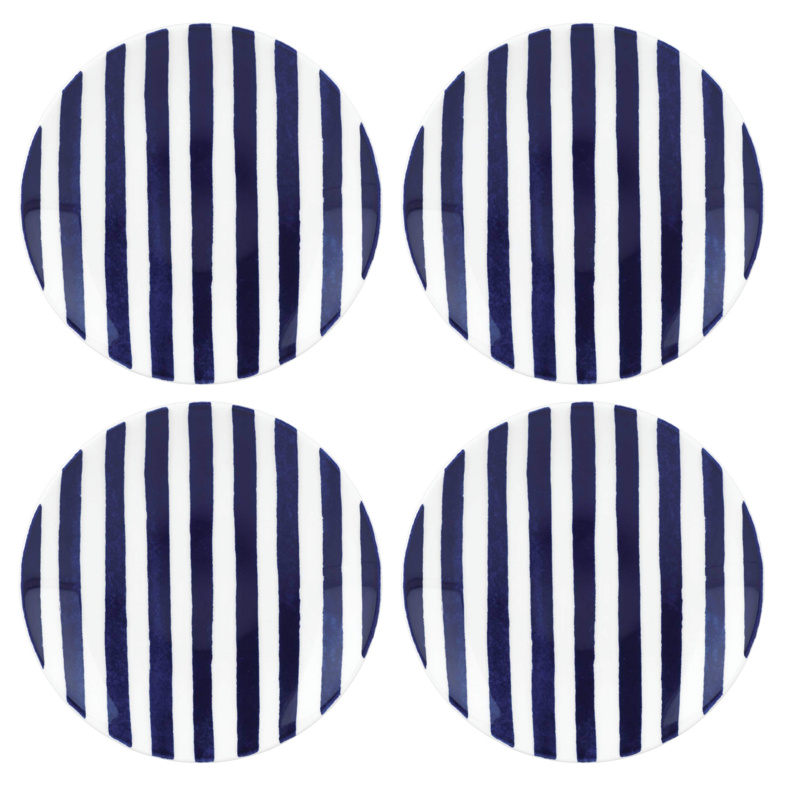 Kate Spade New YorkCharlotte Street 4-piece Tidbit Plate, 1.75 LB, Blue