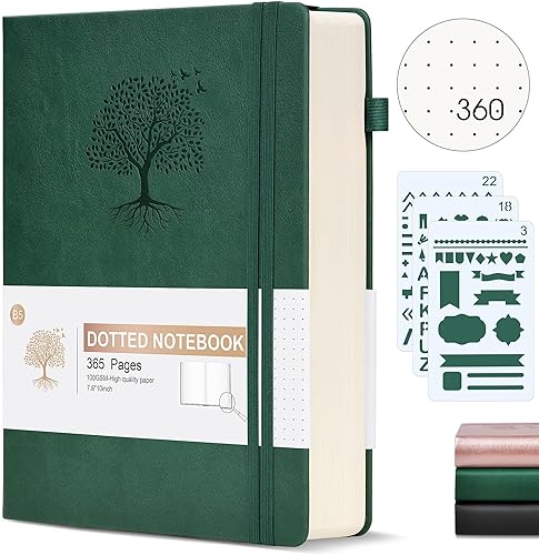 Miniatura 48 de Cuaderno de papel gráfico con espiral, 360 páginas numeradas con cuadrícula, cuadernos encuadernados de papel gráfico grueso de 100 gsm para mujeres