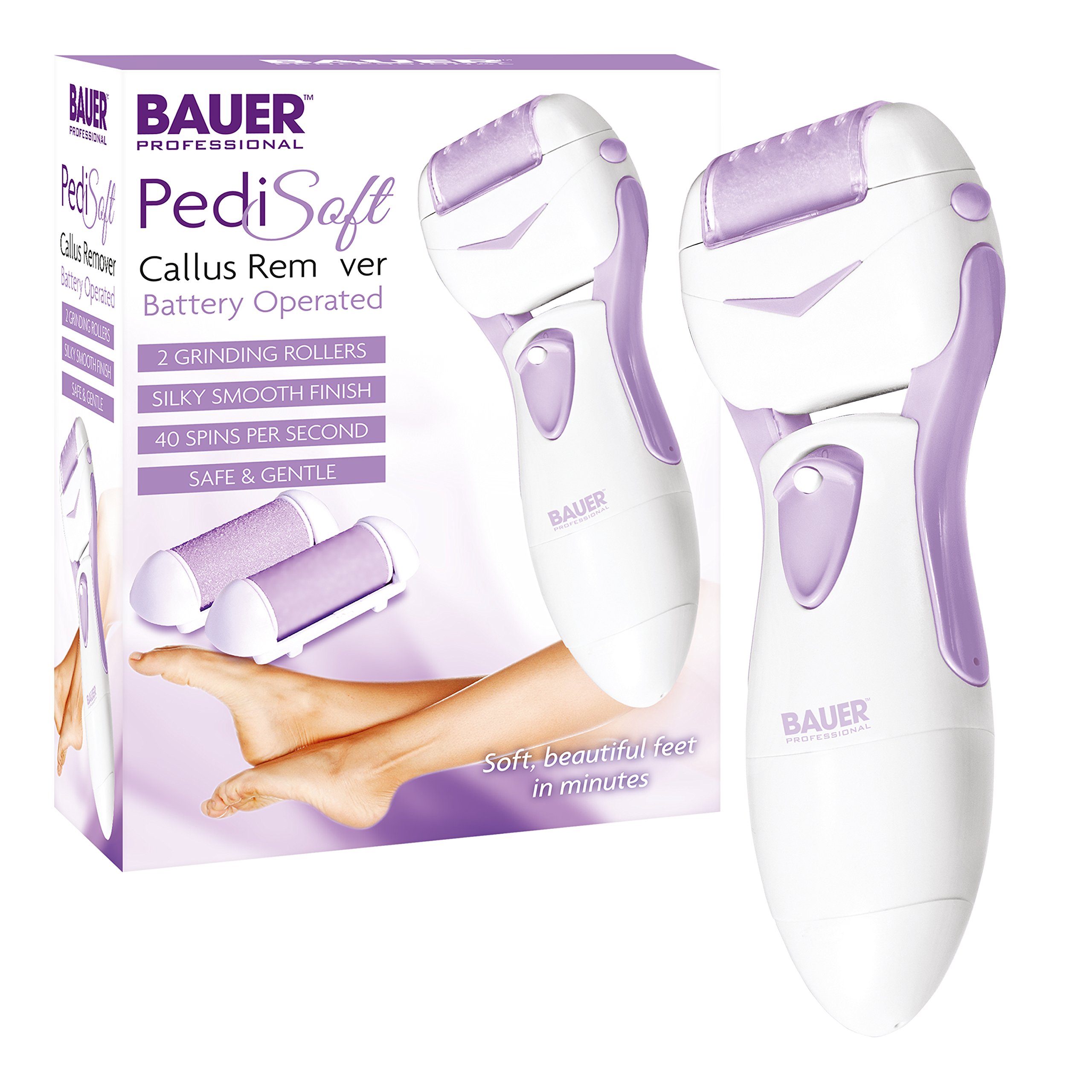 Bauer ProfessionalPediSoft Callus Remover ~ Wet or Dry ~ Battery Operated ~ 38690