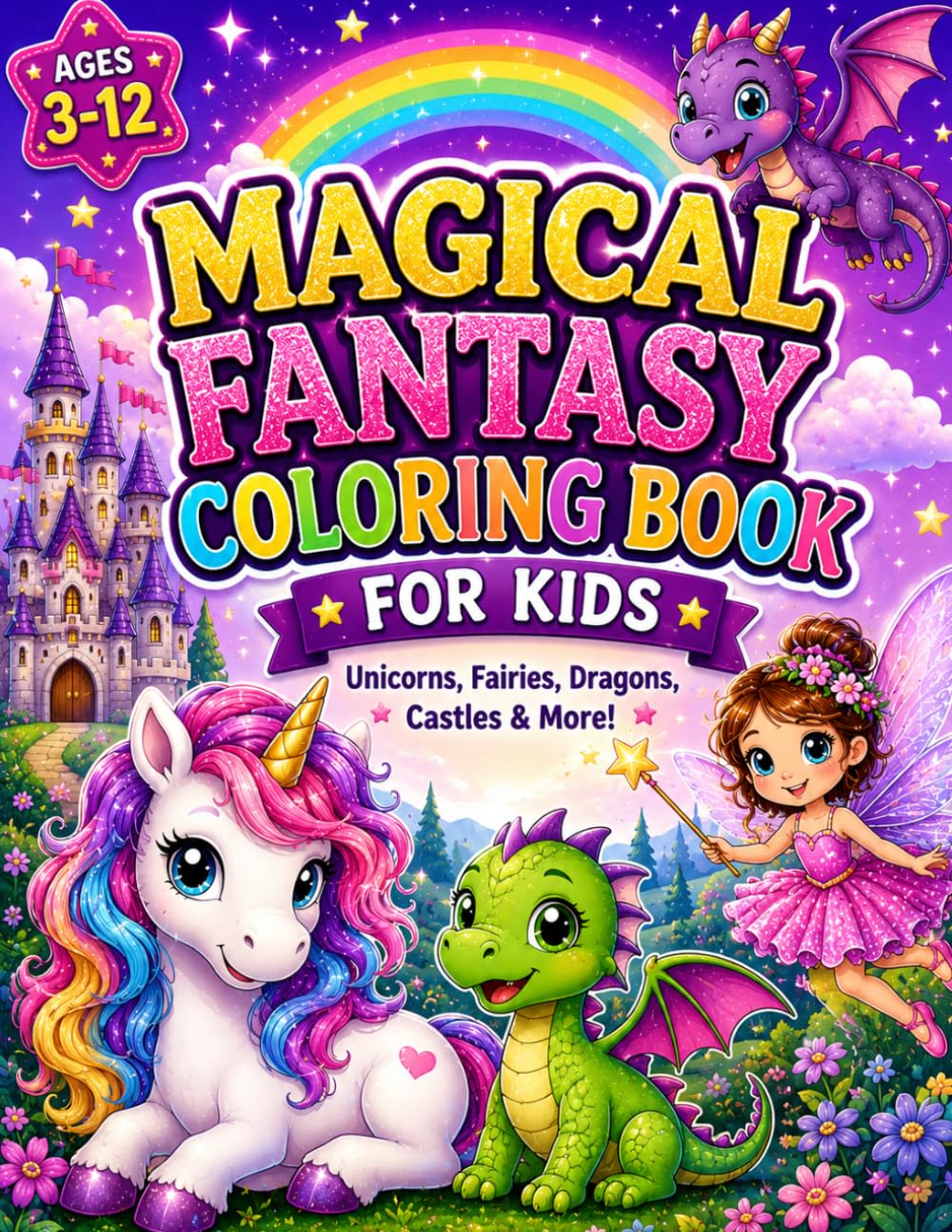 Magical Fantasy Coloring Book for Kids: Coloring Book for Kids