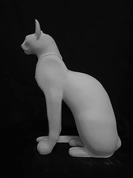 Amazon.co.jp: 石膏像 E－716 古代エジプト猫全身像（大
