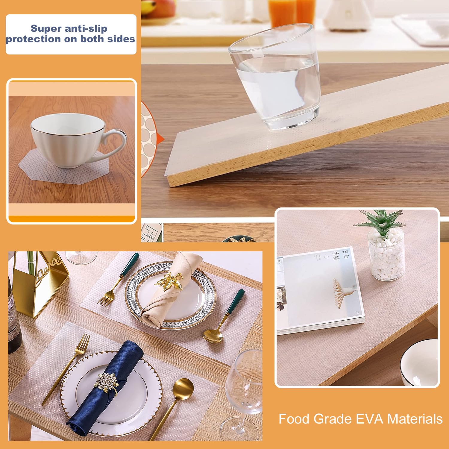 Fodere Mensole Trasparenti EVA - Impermeabili E Antiscivolo Per Cucina - Foto 10