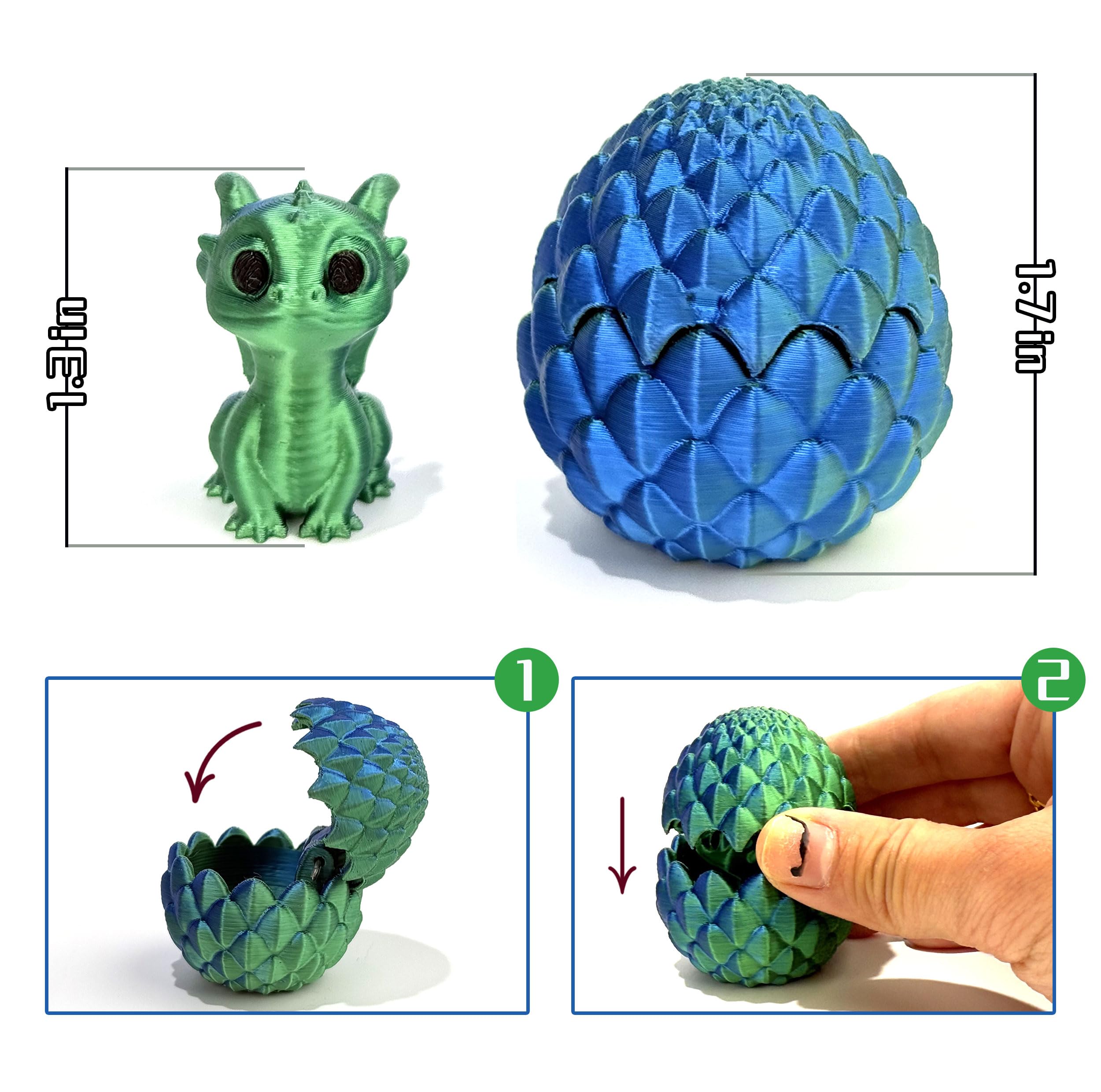 2025 New Dragon Eggs 6-Pack Mystery Dragon Eggs With Articulated ...