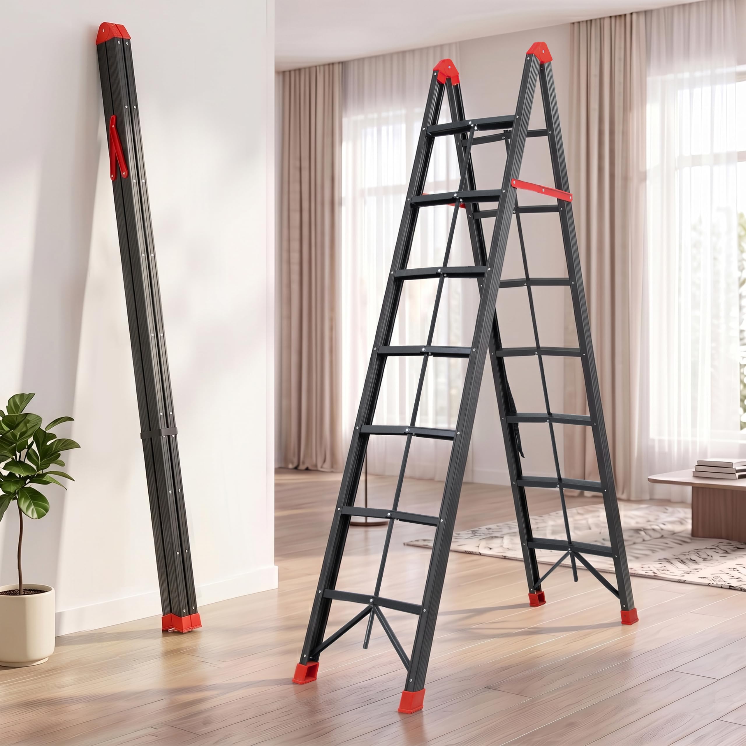 Plantex Ultrafold Ladder - Space-Saving Step Ladder -10 Plantex Ultrafold Ladder - Space-Saving Step Ladder -10