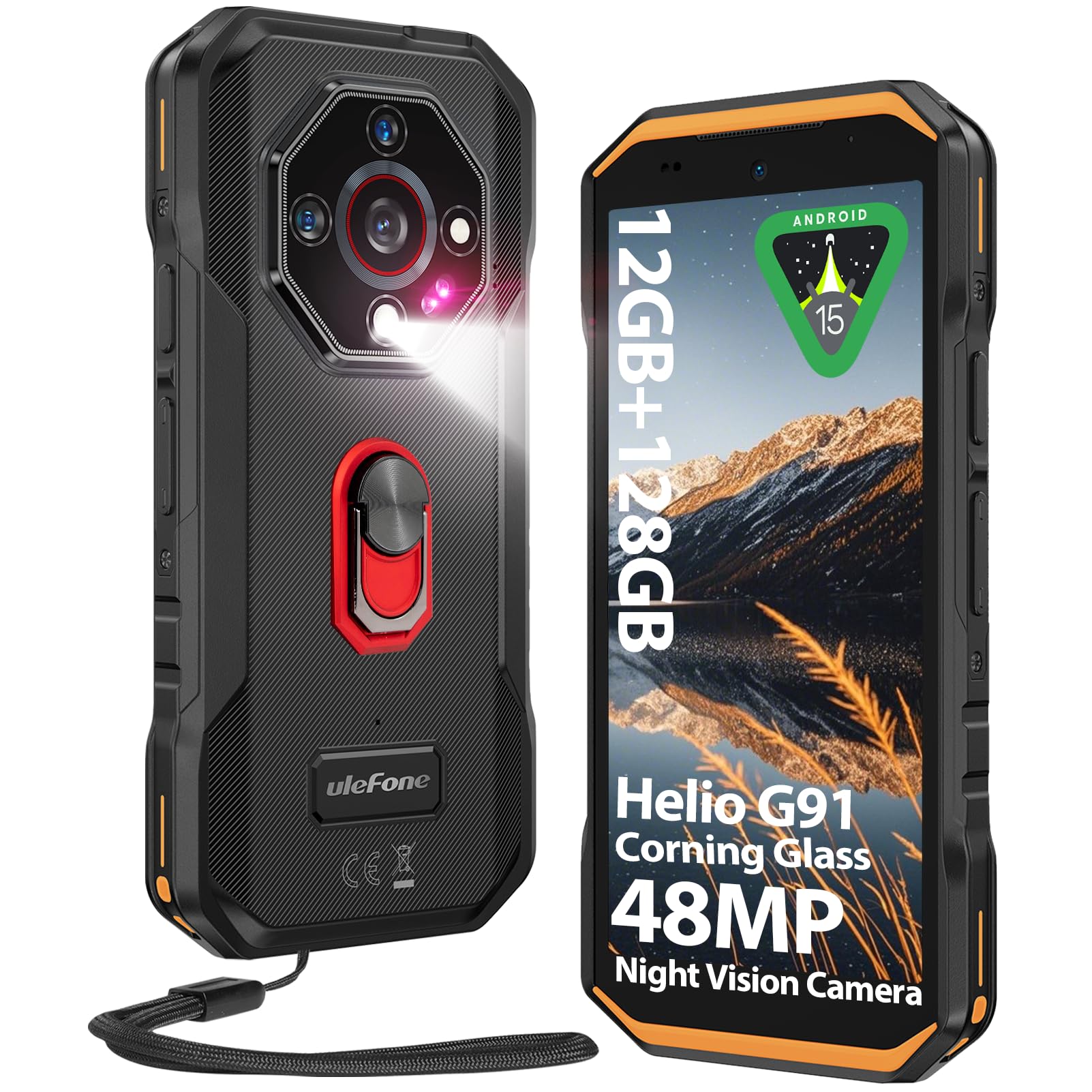 schermo resistente armor x32 con telecamere notte 48mp 2tb memoria