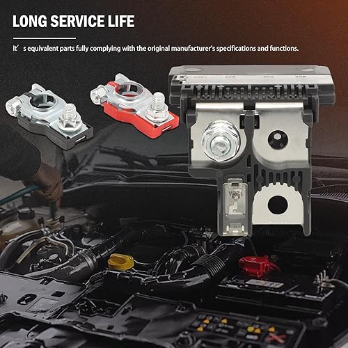 Miniatura 6 de 24380-79913 Fusible de batería 24340-7F000 Abrazadera de terminal de batería positiva para 350Z 2003-2009 NV200 2013-2022 para FX35 FX45 2003-2008