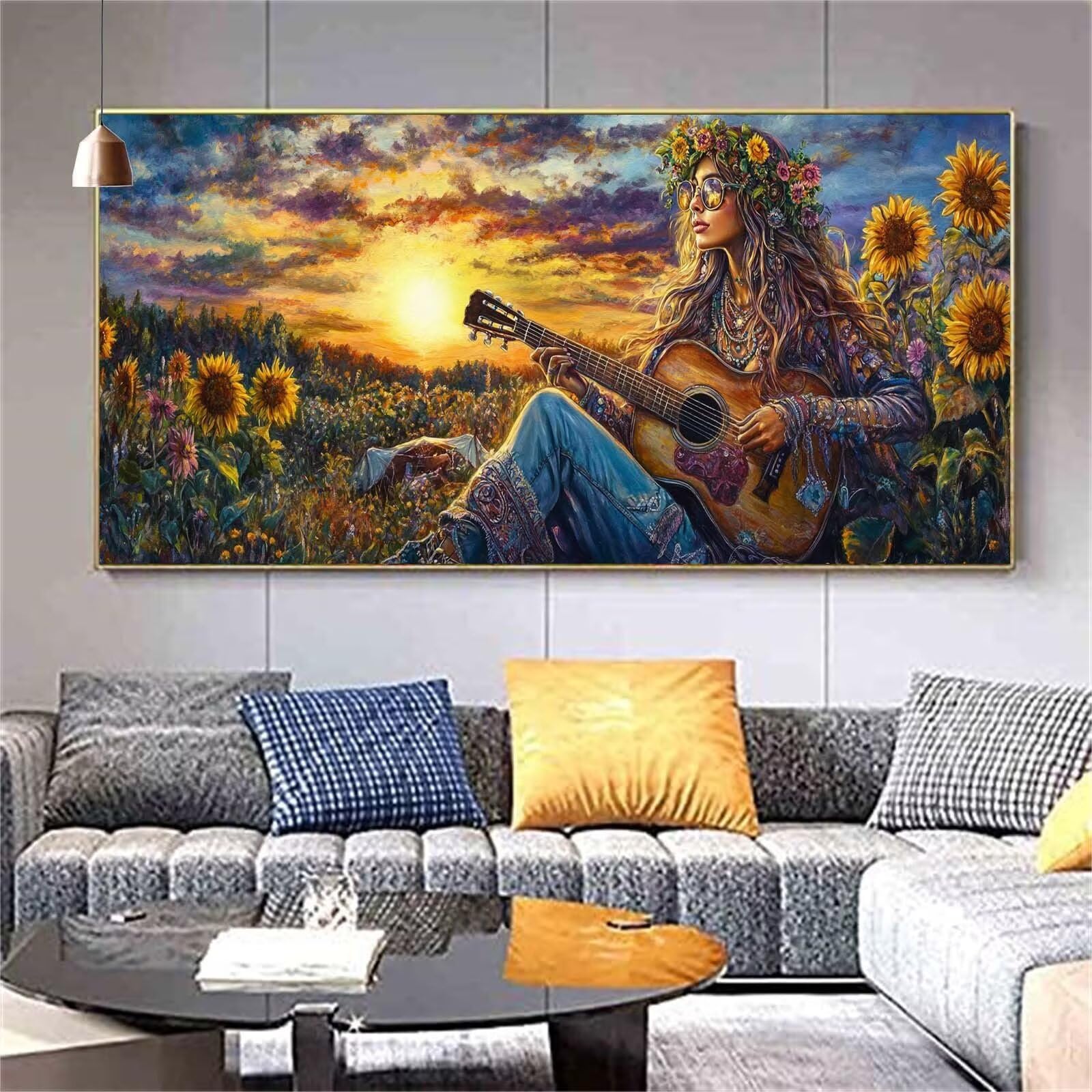 Diamond Painting Tournesol Diamond Painting Adulte Femme Diamant Painting Enfant,DIY Peinture Diamant Broderie Kit Complet Diamant Art Tableau Perle Decoration Maison Idee Cadeau Femme 90x180cm Z783