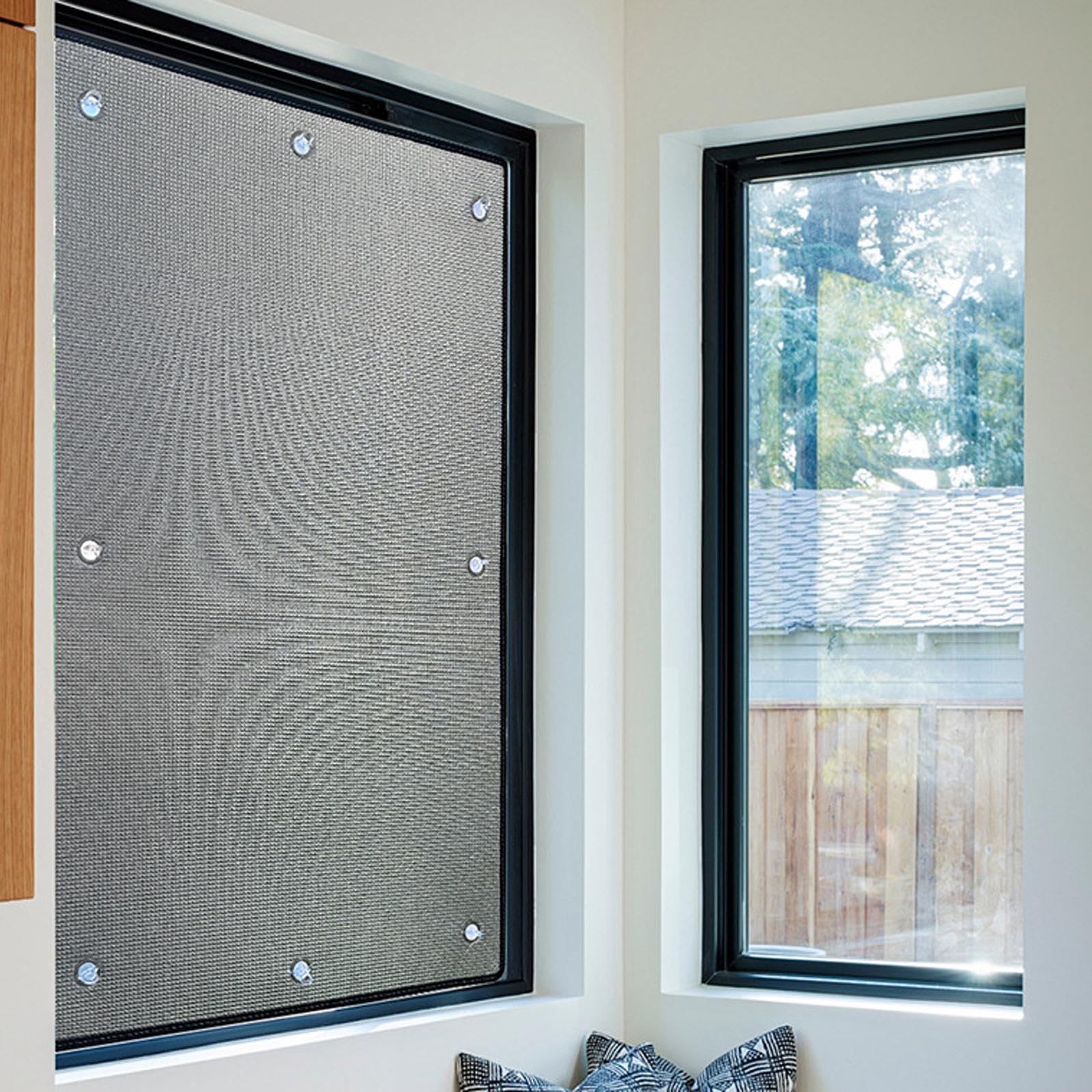 Verduisterende Raamfolie Met Zuignap,Dubbele Aluminium Isolatiefolie,Warmtereflecterende Raamfolie Voor Zonkamers,Anti-Verblinding,Glas Tint Folie,Zonnescherm Raamstickers,WxH-130x250cm/51''x98 Verduisterende Raamfolie Met Zuignap,Dubbele Aluminium Isolatiefolie,Warmtereflecterende Raamfolie Voor Zonkamers,Anti-Verblinding,Glas Tint Folie,Zonnescherm Raamstickers,WxH-130x250cm/51''x98