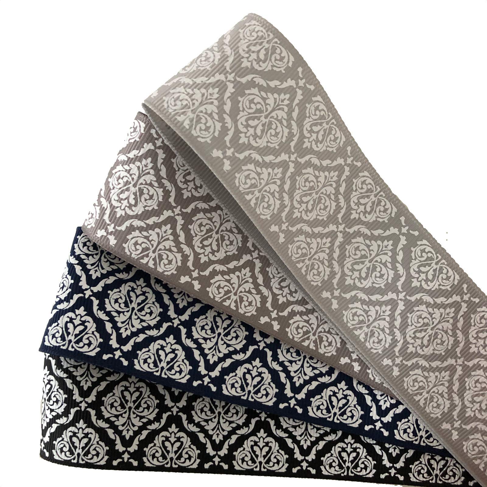 妖艶 ・ダマスク柄・リボン・フラワーアレンジメント 妖艶 ・ダマスク