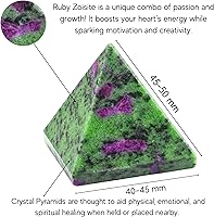 Vista 217 de Amazing Gemstone Amethyst Pyramid Crystal Healing Stones - 2" Great Pyramid Figurine of Natural Stone Pyramid for Meditation, Reiki, Chakra