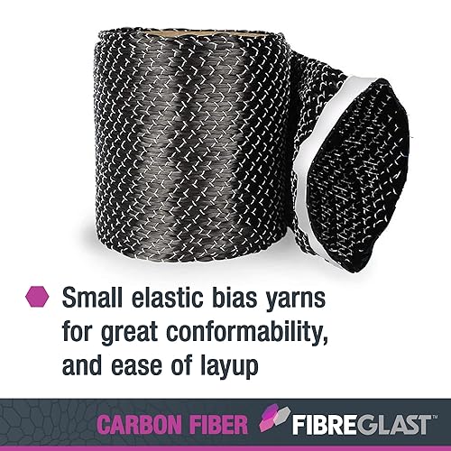 Miniatura 4 de Fibre Glast Funda unidireccional de fibra de carbono  Tubo de grafito de alta resistencia para unir y reforzar mangueras, palos de hockey, remos,