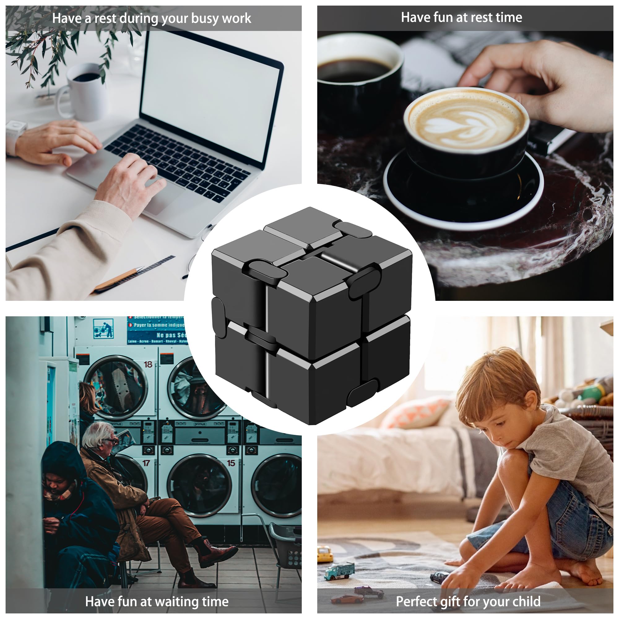 Funxim Infinity Cube - Stress Relief Fidget Toy -7 Funxim Infinity Cube - Stress Relief Fidget Toy -7