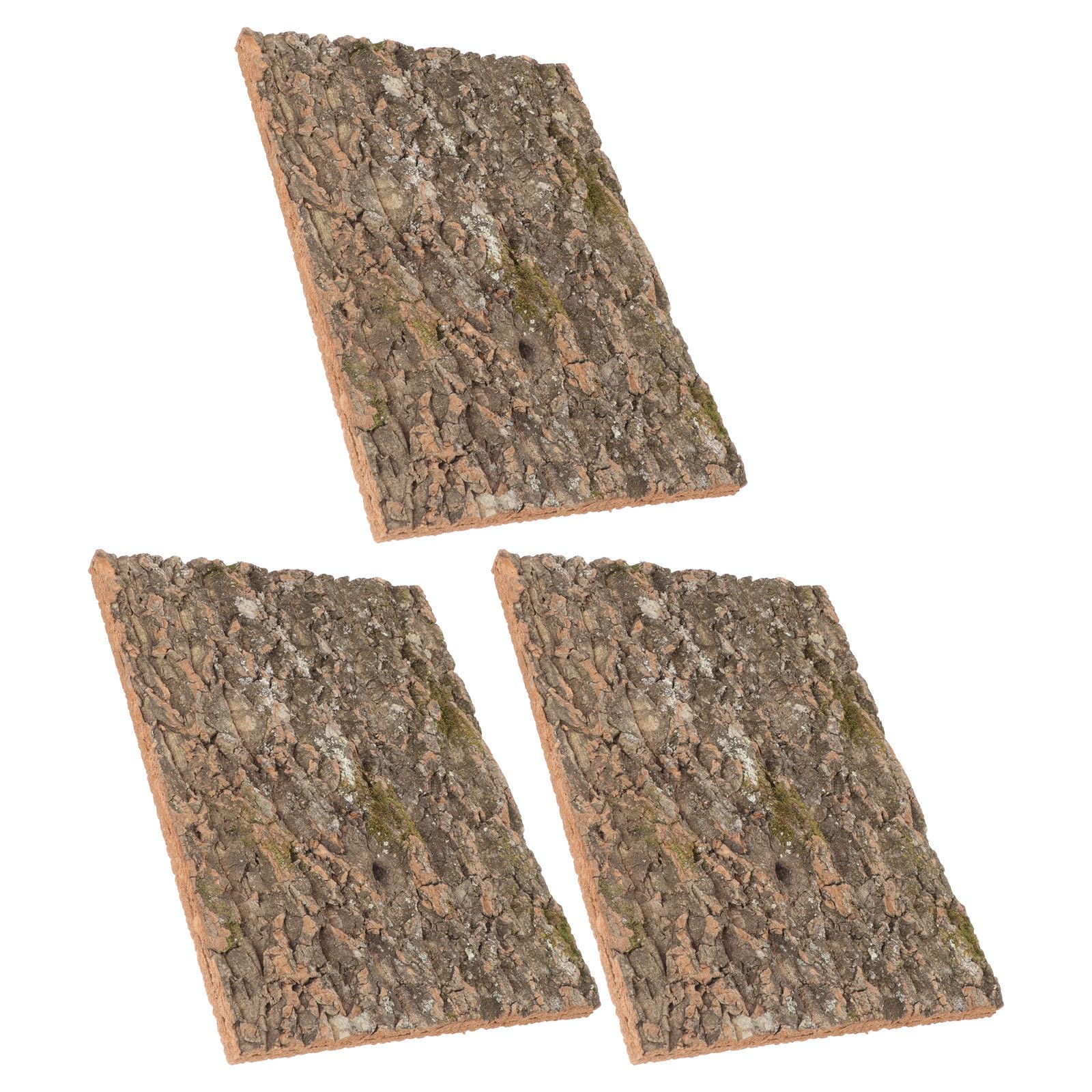 Cabilock 3 Piezas y Superficie Fácil de Trepar de de Corcho Natural Diseño Resistente Humedad para Terrarios de Reptiles para Geckos y