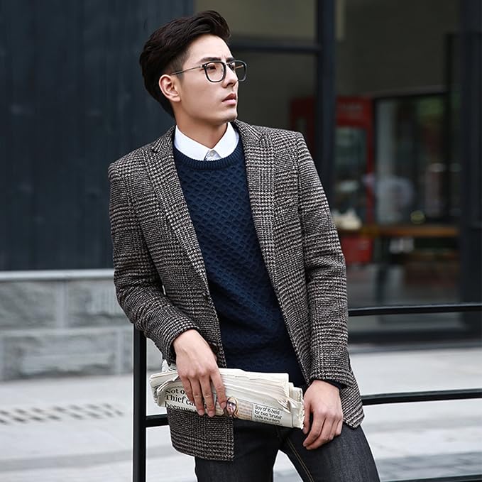 Amazon Co Jp トレンチコート メンズ コート チェスターコート アウター ロングコート ジャケット アウター 春 秋 冬 ビジネス 大人 ショート ピーコート ステンカラーコート Pコート ブラック 黒 ベージュ M チャコール ファッション