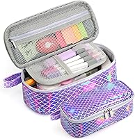 Vista 10 de Jcocylse Estuche de Lápices de Gran Capacidad Bolsa Portátil para Lápices Suministros Escolares para Estudiantes Universitarios Niñas Niños Adultos