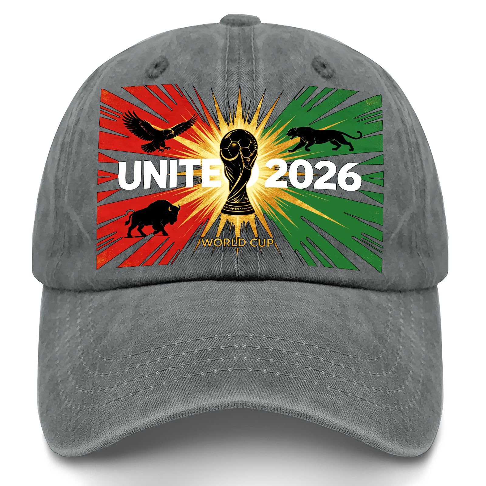 World Cups 2026 Hat for Women Low Profile Washed Distressed Baseball Cap