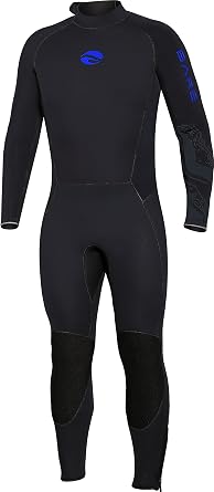 BARE 3MM Mens Velocity Ultra Wetsuit | Unique Omnired Material Woven into the Torso for Added Warmth| High Performance Full Stretch Neoprene | Comfortable | Great for Scuba Diving