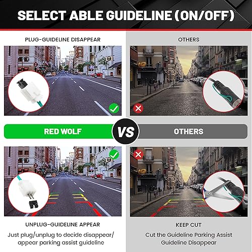 Miniatura 3 de RED WOLF Manija de puerta trasera con cámara de respaldo inversa de repuesto para Ford F150 2004-2014, F-250/F-350/F450/F550 2008-2016 Pickup Cámara