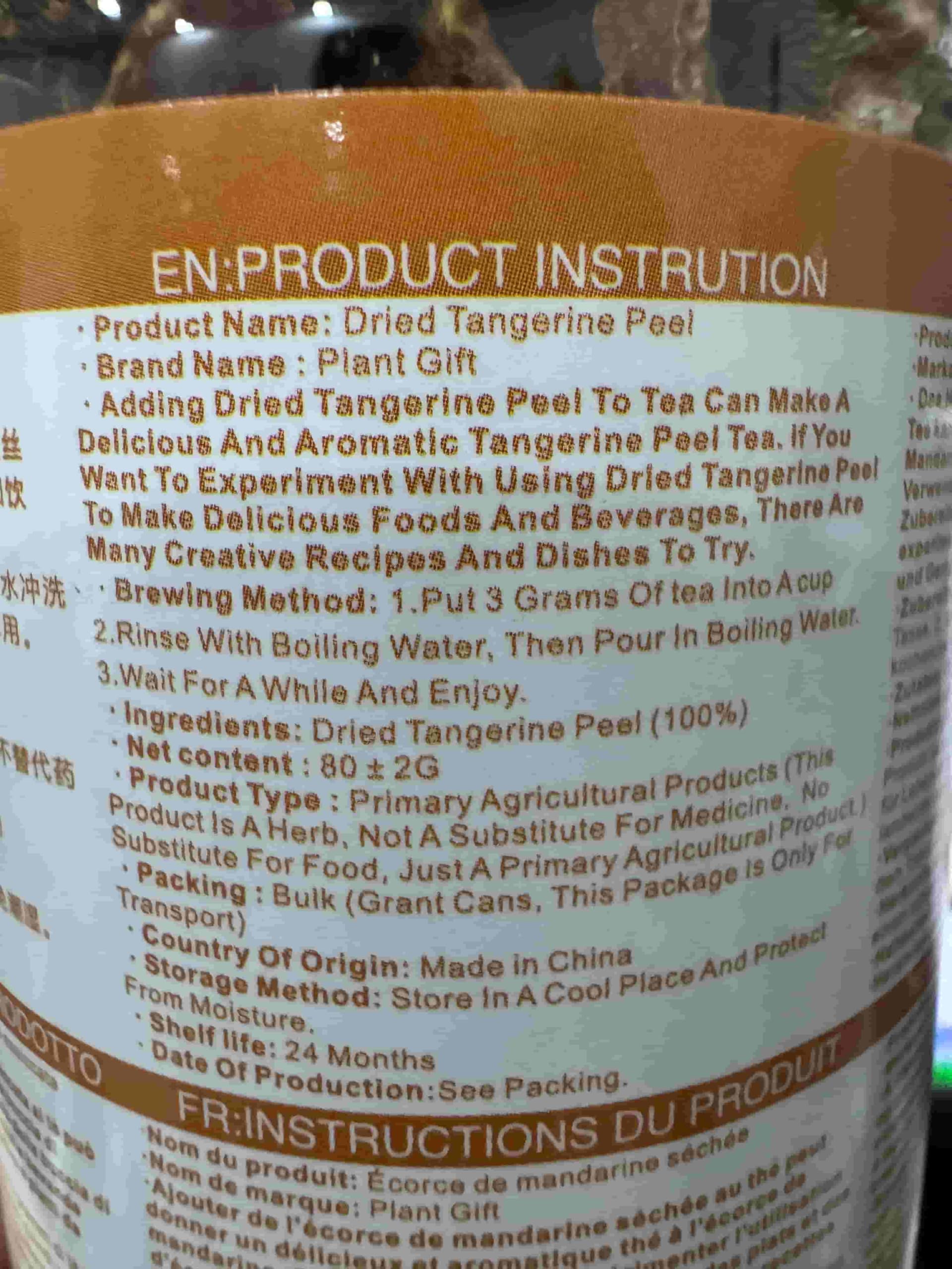100% Dried Tangerine Peel Tea 80G/2.82oz condimento Chino cáscara de Mandarina Chen bishi, cáscara de Mandarina, cáscara de Mandarina, cáscara de Naranja