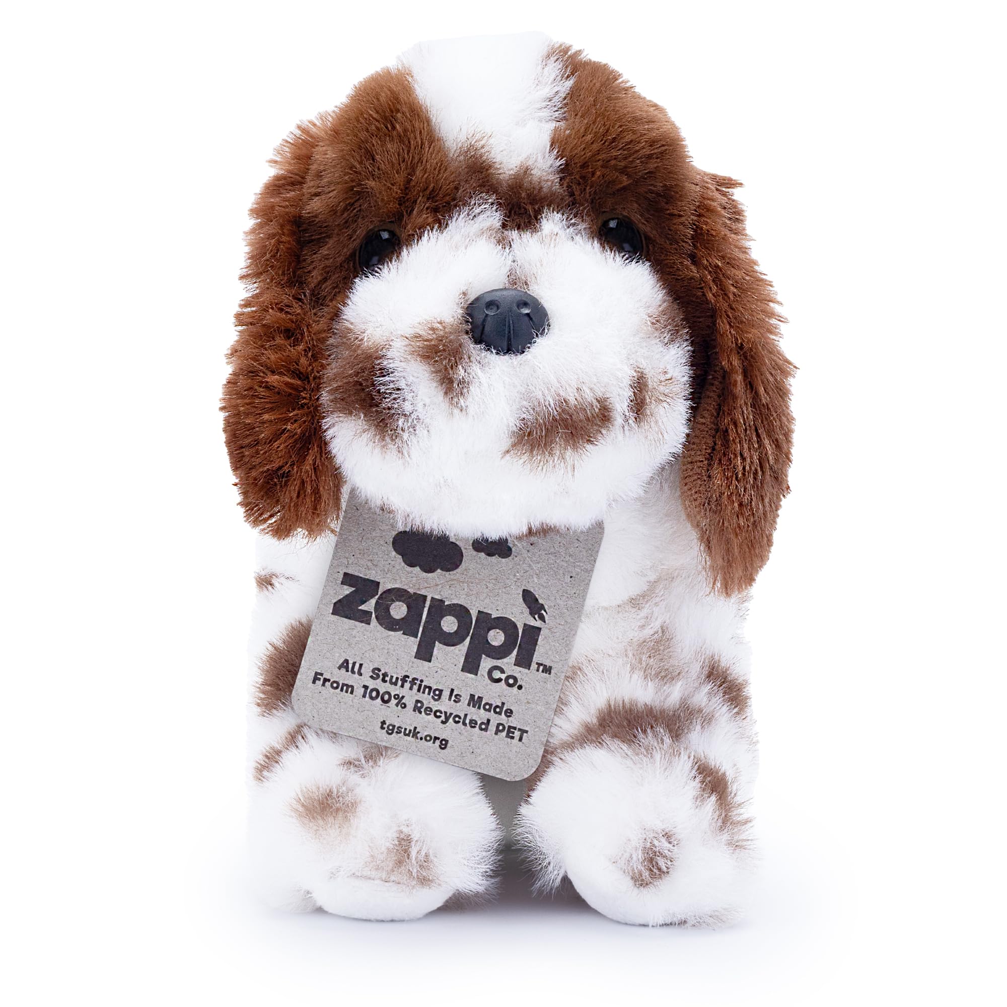 Zappi Co Palm Pups Springer Spaniel Plush Dog Toy (15cm) - Springie Pup - Soft, Cuddly, 100% Recycled - Energetic Playmate - Image 2