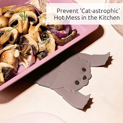 Miniatura 4 de OTOTO Salvamanteles para encimera de cocina - Salvamanteles para mesa - Almohadillas calientes sin BPA para encimera de cocina - Resistente al calor