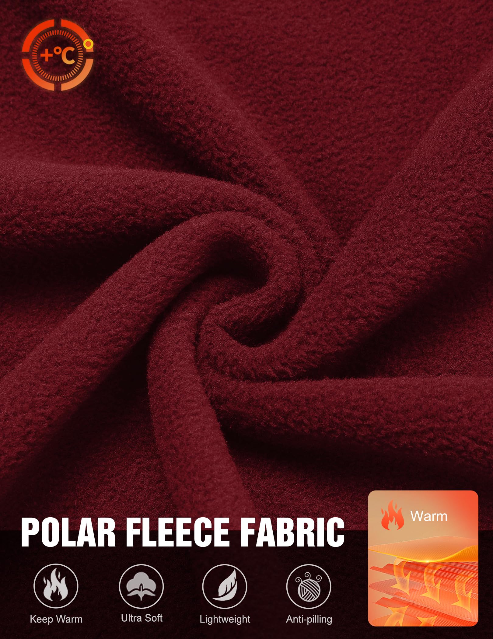 PINSPARK Chaqueta de forro polar para hombre con cremallera completa, chaqueta de invierno para exterior, trekking, correr, senderismo, chaqueta de punto de forro polar con varios bolsillos, ligera