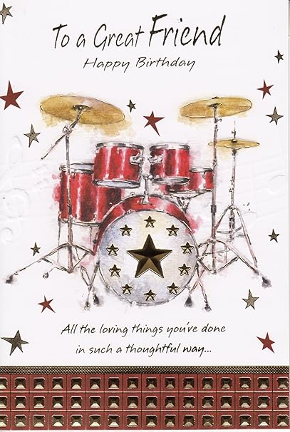 To A Great Friend Happy Birthday Motif Batterie Carte D Anniversaire Amazon Fr Fournitures De Bureau To A Great Friend Happy Birthday Motif Batterie Carte D Anniversaire Amazon Fr Fournitures De Bureau