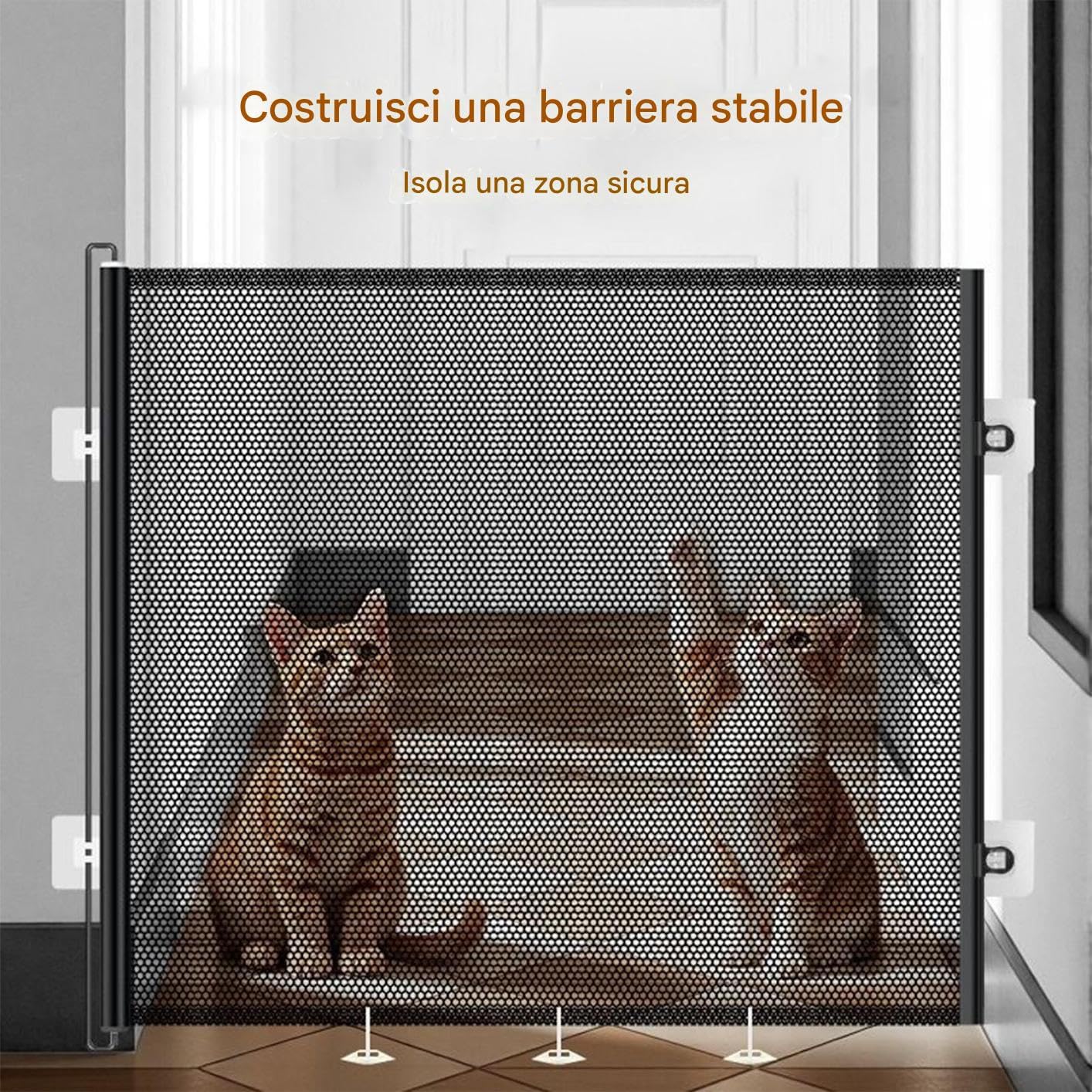 Cancello per gatti Barriera di sicurezza a prova di bambino per animali