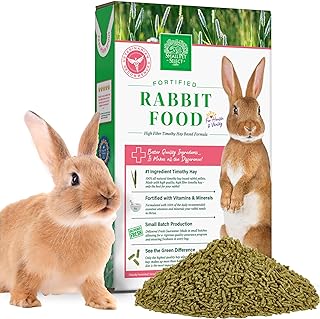 Small Pet Select – Rabbit Food Pellets, 10lb (4.53kg) Bag | Premium Timothy Hay-Based Formula with Essential Nutrients for Daily Health & Digestion