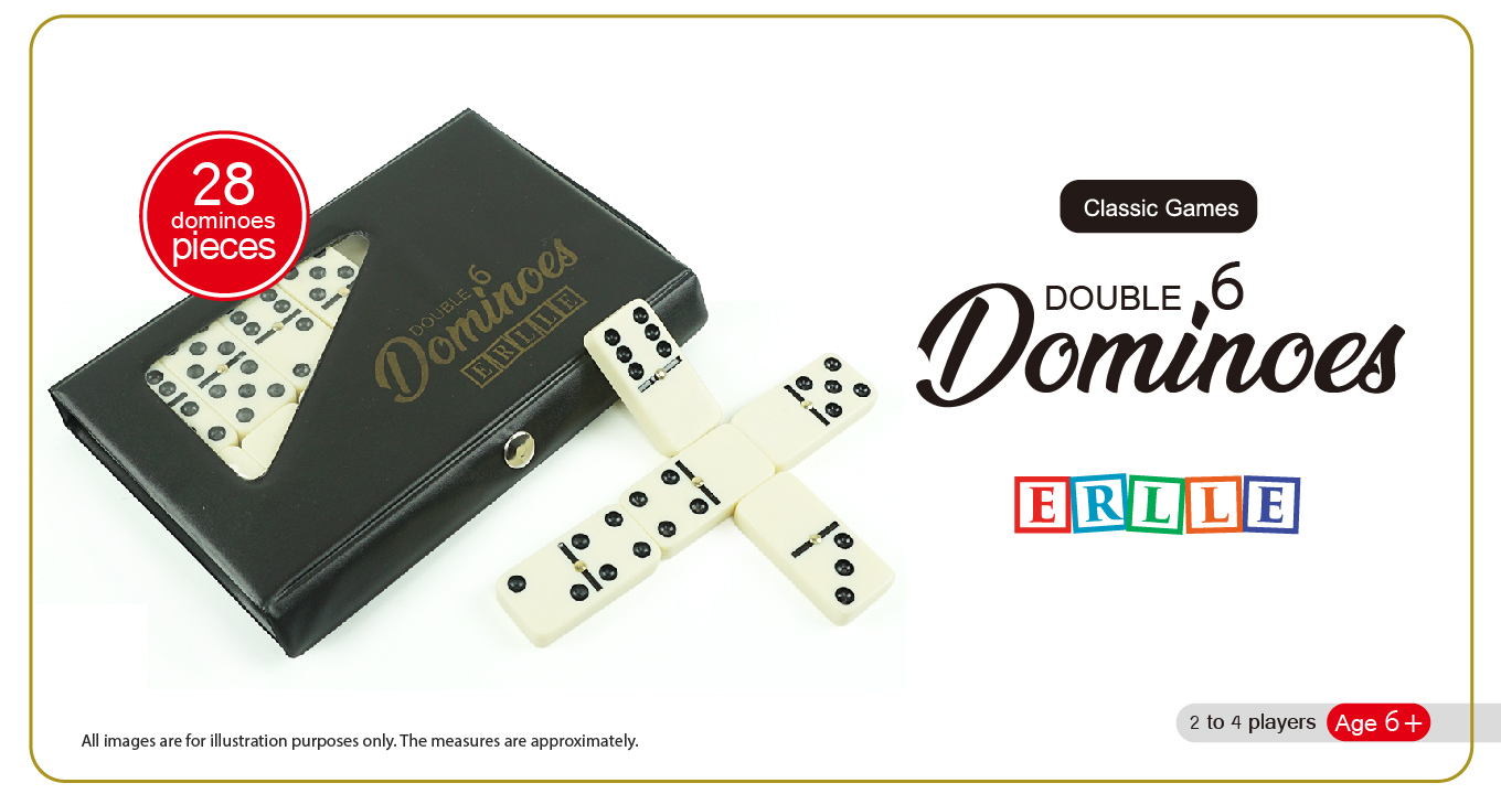 Lot De 6 Doubles Dominos Capitole Vintage - Halsam N°630 - 28 Pièces - Années 50