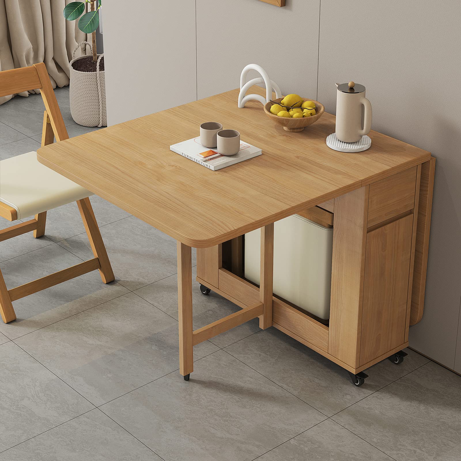 折りたたみテーブルキッチン 木製天板 Amazon｜折りたたみキッチンテーブルセット、椅子6脚付き木製テーブル