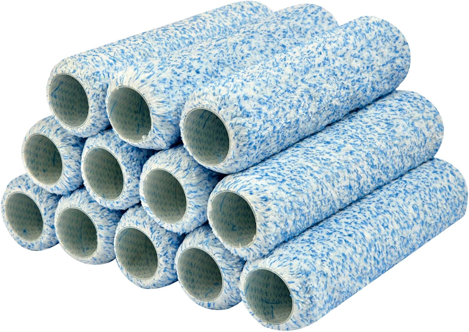 PILOT FISH 12Pcs Paint Roller Covers, 9'' Microfiber Naps for Paint