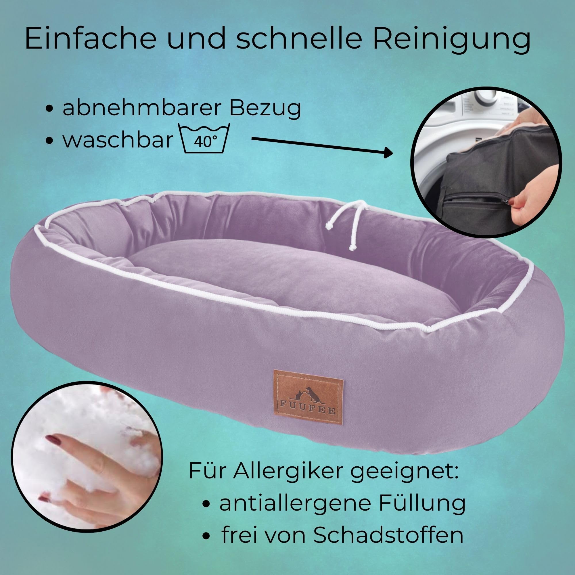 Hundebett, Hundekorb, Hundesofa, Hundeliege, Hundebett mittelgroße Hunde, Hundezubehör, hundebett orthopädisch, Hundebetten 95 x 65 cm