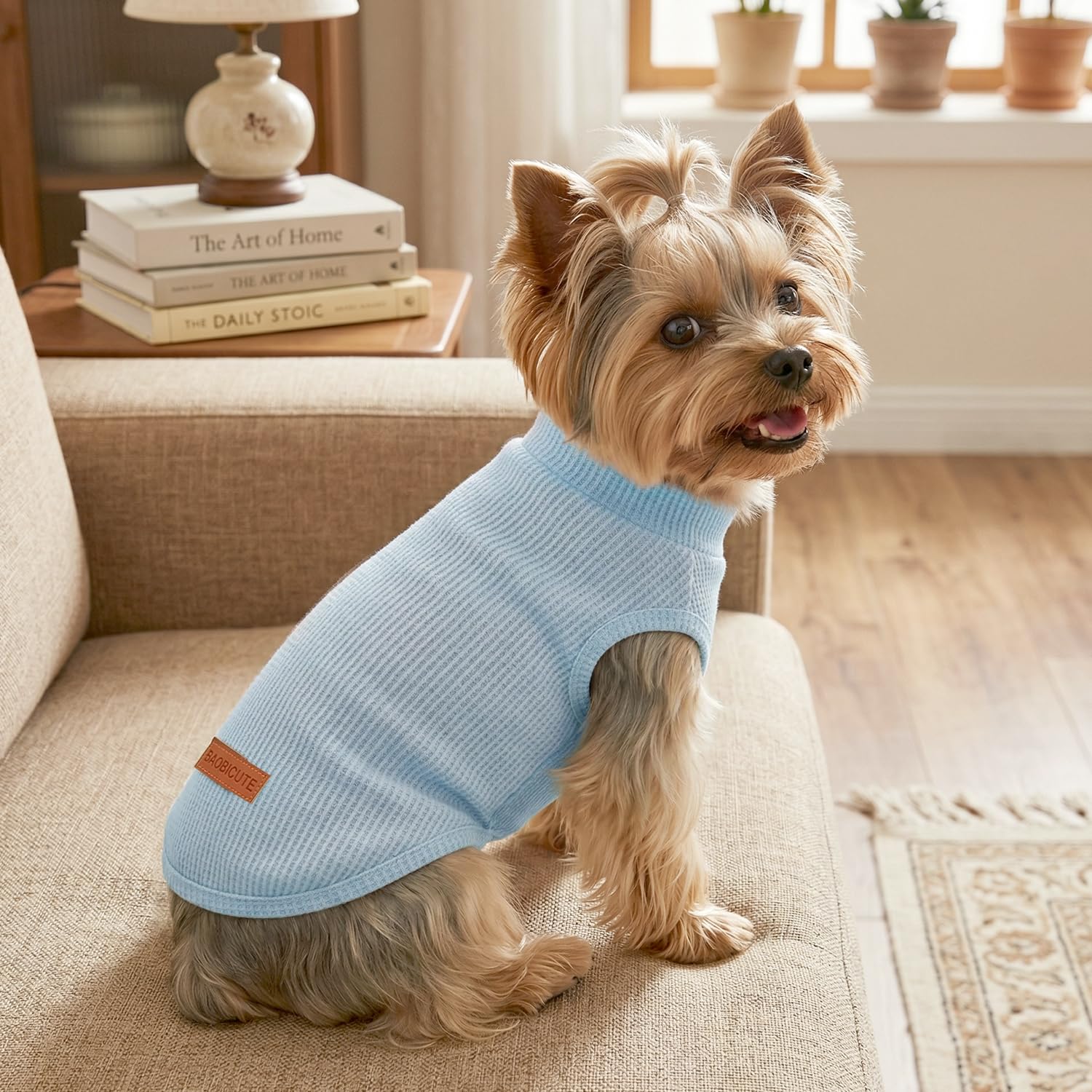 3Pack Dog Shirts Lightweight Waffle Dog Shirt for Small Dogs Sleeveless Dog Shirt for Small Medium Boy Girl Dogs Cozy & Breathable Pet Vest - 4